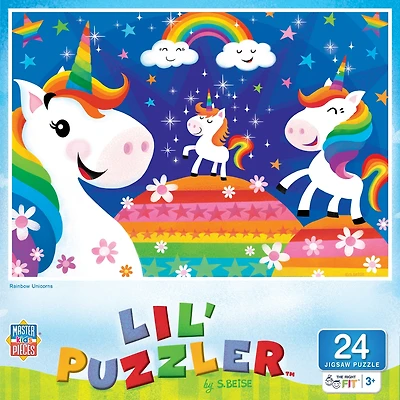 Masterpieces Lil Puzzler - Rainbow Unicorns 24 Piece Jigsaw Puzzle