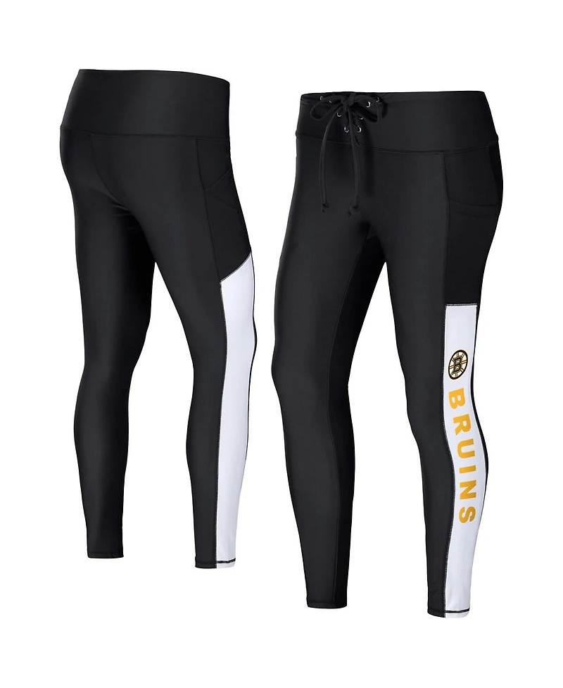 Women's Wear by Erin Andrews Black Boston Bruins Leggings