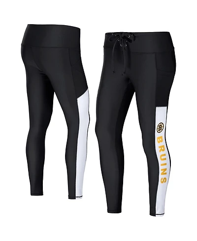 Women's Wear by Erin Andrews Black Boston Bruins Leggings