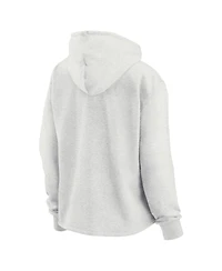 Women's Fanatics Oatmeal Cleveland Indians Cooperstown Collection True Classics Legacy Quarter-Zip Hoodie