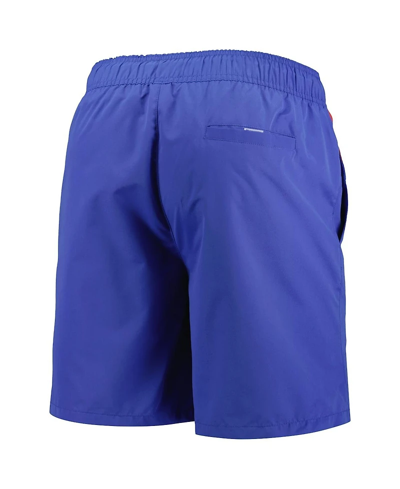 Men's Starter Blue New York Rangers Freestyle Volley Swim Shorts