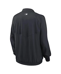 Women's Nike Navy New York Yankees Authentic Collection Team Raglan Performance Full-Zip Jacket