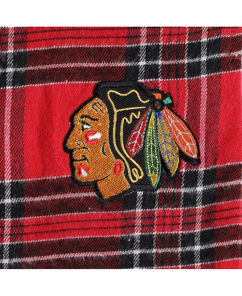 Men's Red Chicago Blackhawks Big and Tall T-shirt Pajama Pants Sleep Set