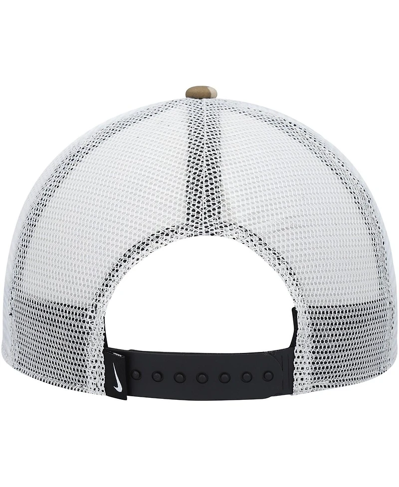 Men's Nike Natural, White Legacy91 Trucker Performance Snapback Hat