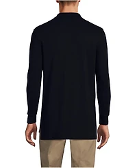 Lands' End Men's Long Sleeve Interlock Polo Shirt