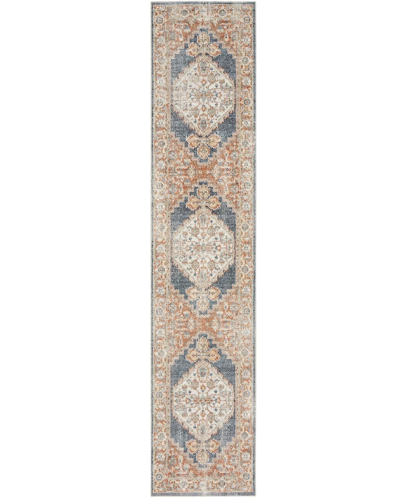 Nourison Home Astra Machine Washable ASW11 2'2" x 12' Runner Area Rug