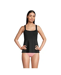 Lands' End Women's D-Cup Adjustable Scoop Neck Flutter Tankini Top