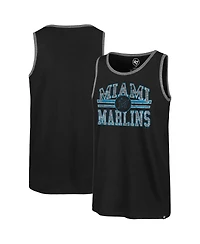 Men's '47 Brand Black Miami Marlins Winger Franklin Tank Top