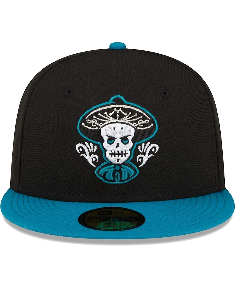 Men's New Era Black Albuquerque Isotopes Copa De La Diversion 59FIFTY Fitted Hat