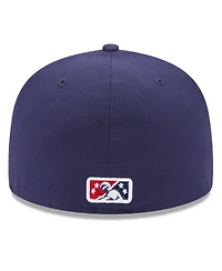 Men's New Era Navy Jacksonville Jumbo Shrimp Authentic Collection Alternate Logo 59FIFTY Fitted Hat