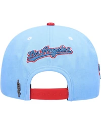 Men's Pro Standard White, Light Blue Los Angeles Dodgers Blue Raspberry Ice Cream Drip Snapback Hat