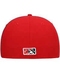 Men's New Era Red Rocket City Trash Pandas Authentic Collection Team Alternate 59FIFTY Fitted Hat