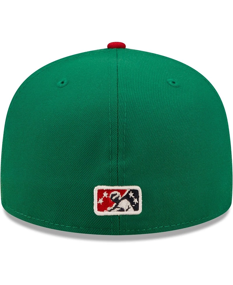 Men's New Era Green, Red Los Quesos Frisco Copa De La Diversion 59FIFTY Fitted Hat