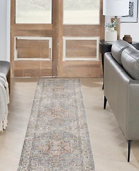 Nourison Home Astra Machine Washable ASW12 2'2" x 10' Runner Area Rug