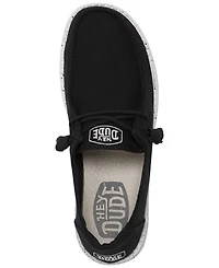 Hey Dude Women's Wendy Slub Canvas Casual Moccasin Sneakers from Finish Line