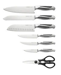 Oneida Stainless Steel 14 Piece Cutlery Block with Built-in Sharpener Set