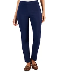 Jm Collection Petite Tummy-Control Cambridge Stretch Slim-Leg Pants, Created for Macy's