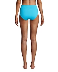 Lands' End Women's High Waisted Bikini Swim Bottoms