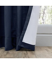 Ricardo Grasscloth 2/Way Pinch Pleated w/Back Tabs Pair Curtain 100"W x 96"L