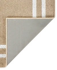 Jean Pierre Double Line Border Tufted - Machine Washable Runner Rug