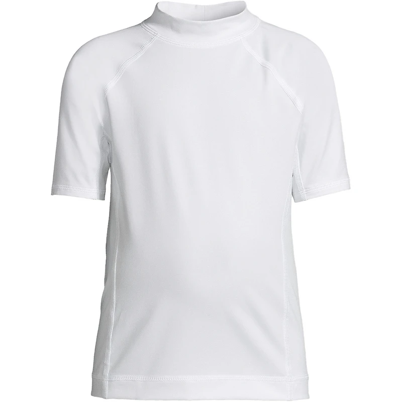 Lands' End Big Boys Husky Short Sleeve Swim Upf 50 Rash Guard
