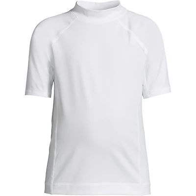 Lands' End Big Boys Husky Short Sleeve Swim Upf 50 Rash Guard