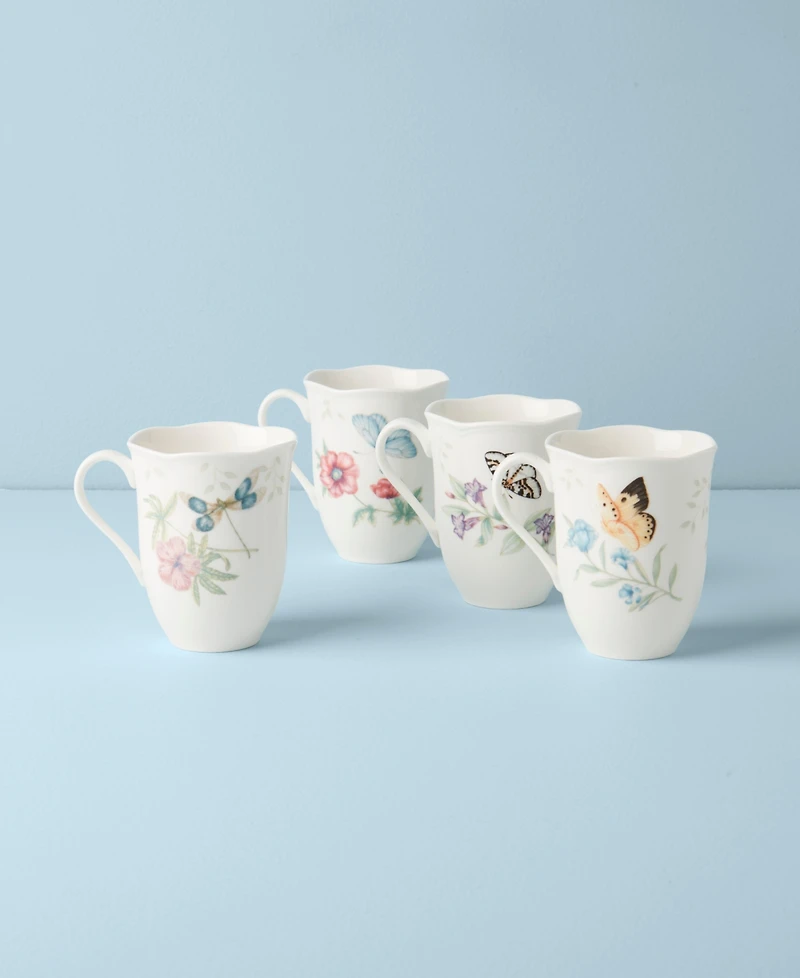 Lenox Butterfly Meadow Mugs, Set of 4