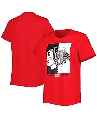Women's adidas Red Chicago Blackhawks Reverse Retro Fresh T-shirt