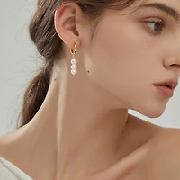 Joey Baby 18K Gold Plated Freshwater Pearls - Jackie Earrings for Women