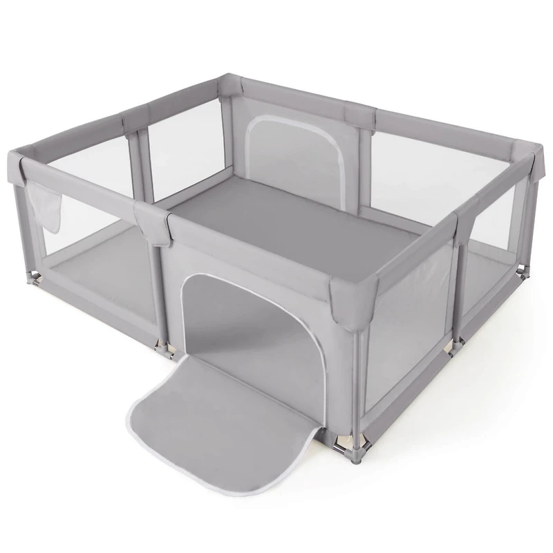 Costway Toddler Playpen Extra Large Activity Center Safety Play Yard w/ Gate
