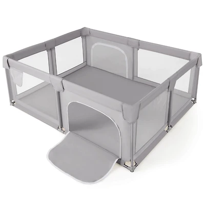 Costway Toddler Playpen Extra Large Activity Center Safety Play Yard w/ Gate