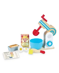 Melissa & Doug Wooden Make-a-Cake Mixer Set (11 pcs)