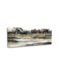 Stupell Industries Trees By Lakeside Landscape Canvas Wall Art, 20" x 1.5" x 48"