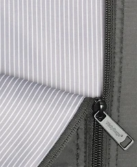 WallyBags 60" Premium Tri-Fold Travel Garment Bag with Pocket and Mrs. Embroidery - Black