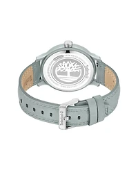 Timberland Men's Quartz Driscoll Plastic Gray Genuine Leather Watch 46mm