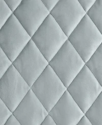 Laura Ashley Solid Velvet Diamond Stitch Quilt Sets