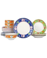 Vietri Melamine Campagna 16 Pc. Dinnerware Set, Service for 4