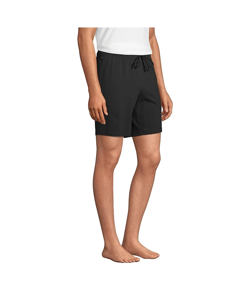 Lands' End Men's Big & Tall Knit Jersey Pajama Shorts
