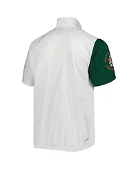 Men's adidas White Miami Hurricanes M Stm Aeroready Half-Zip Jacket