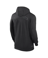Men's Nike Black Toronto Blue Jays Authentic Collection Travel Performance Full-Zip Hoodie
