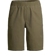 Lands' End Petite Mid Rise Elastic Waist Pull On 12 inch Chino Bermuda Shorts