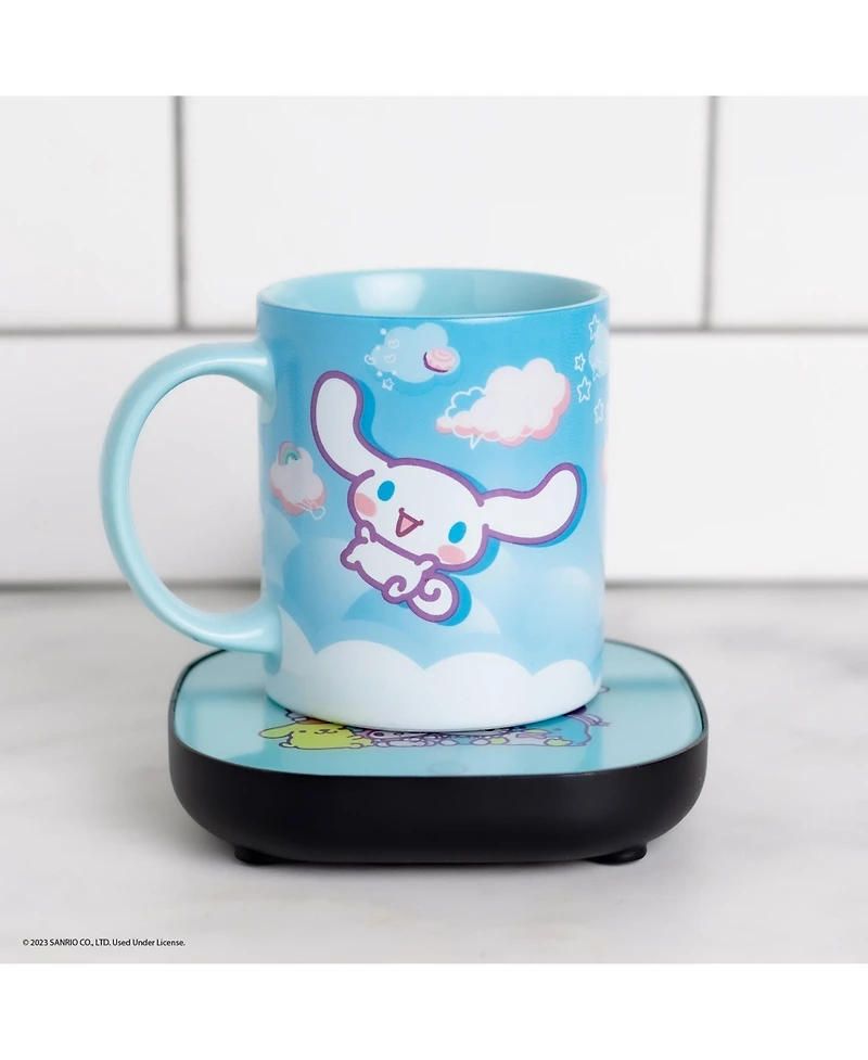 Uncanny Brands Cinnamoroll Coffee Mug with Electric Mug Warmer – Keeps Your Favorite Beverage Warm - Auto Shut On/Off