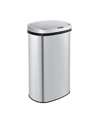 15.85 Gal./60 Liter Stainless Steel Oval Motion Sensor Trash Can for Kitchen