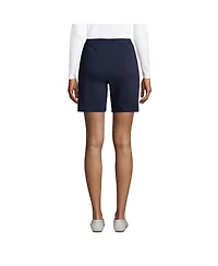 Lands' End Petite Sport Knit High Rise Elastic Waist Shorts