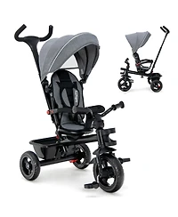 Costway Toddler 4-in-1 Tricycle Trike w/ Convertible Seat