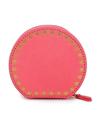 Leather Jewelry Box - Round