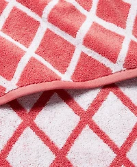 Lauren Ralph Sanders Diamond Cotton Washcloth, 13" x