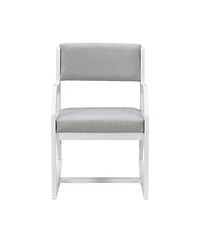 Linon Home Decor Alles 2-Position Sled Base Accent Chair