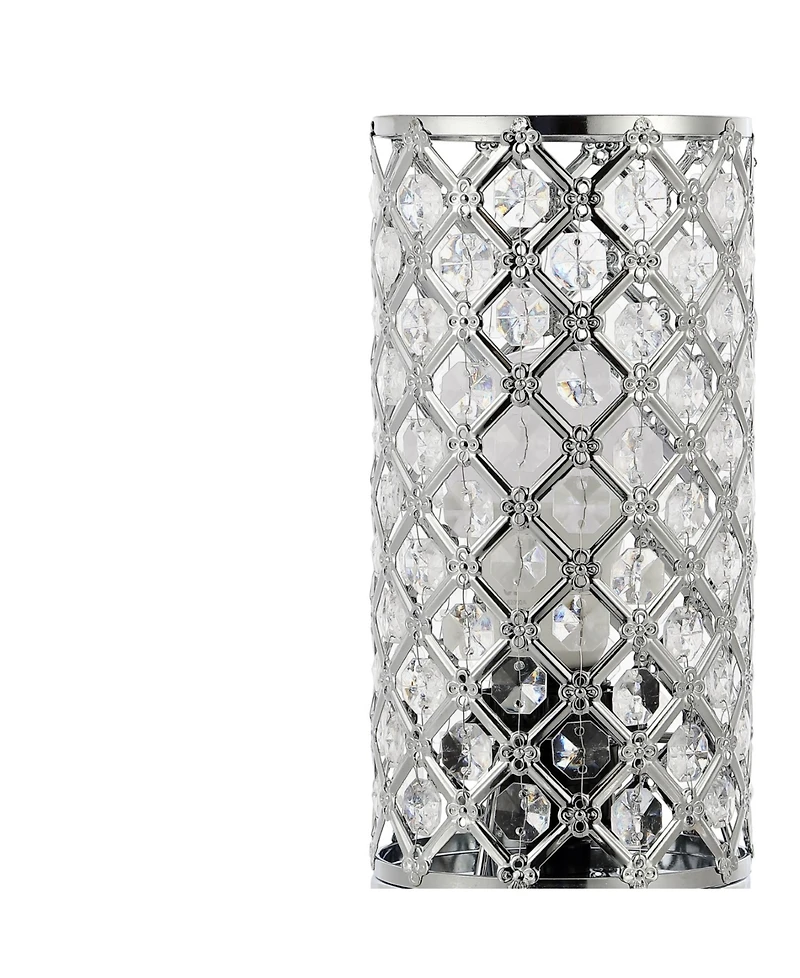 Lucie 9.5" Mid-Century Modern Iron, Acrylic Led Mini Uplight Table Lamp with Usb Charging Port and Smart Bulb