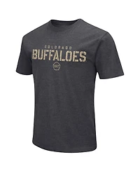 Men's Colosseum Heather Black Colorado Buffaloes Big and Tall Oht Military-Inspired Appreciation Playbook T-shirt
